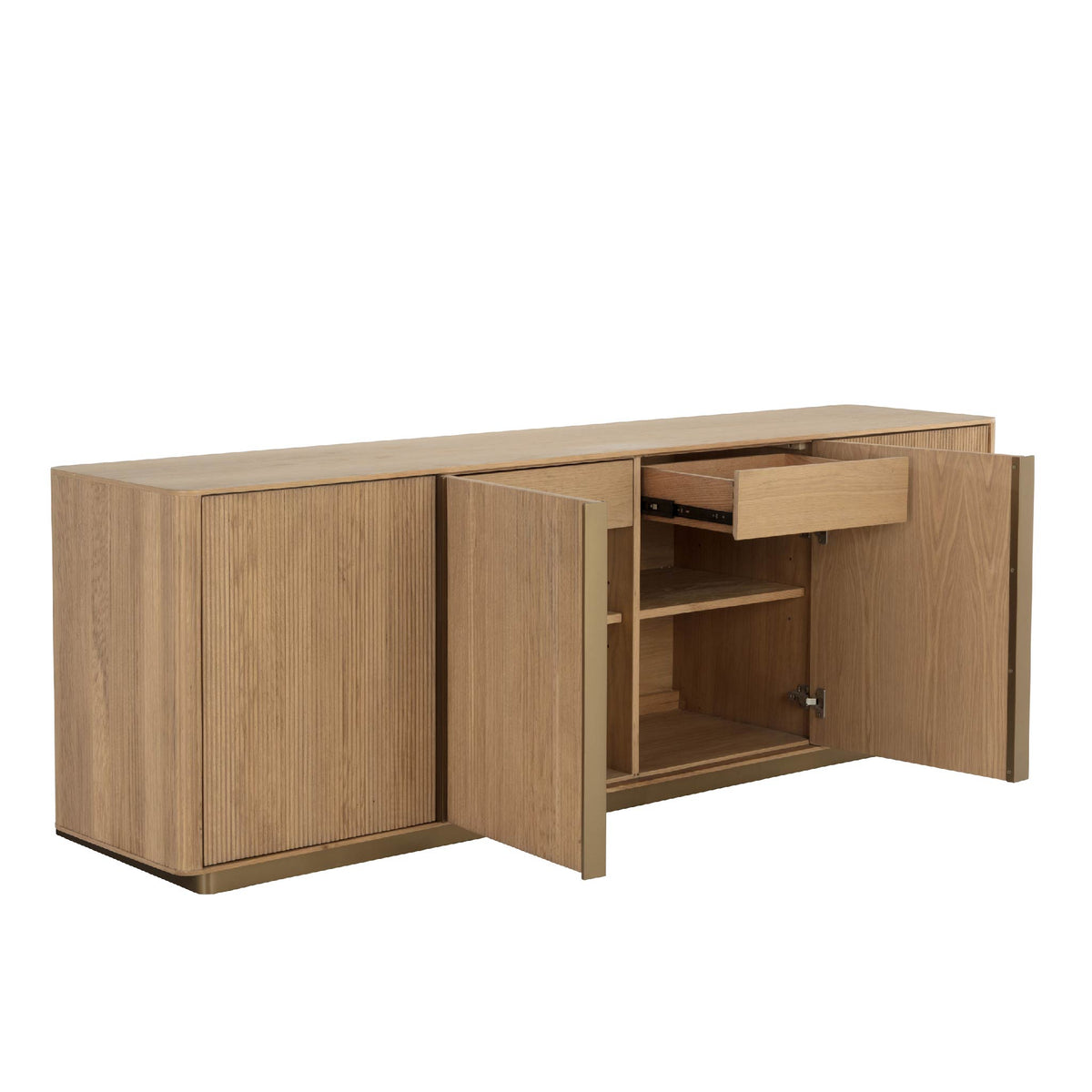 Kalla Luxury Oak Sideboard 213cm with drawers and shelves