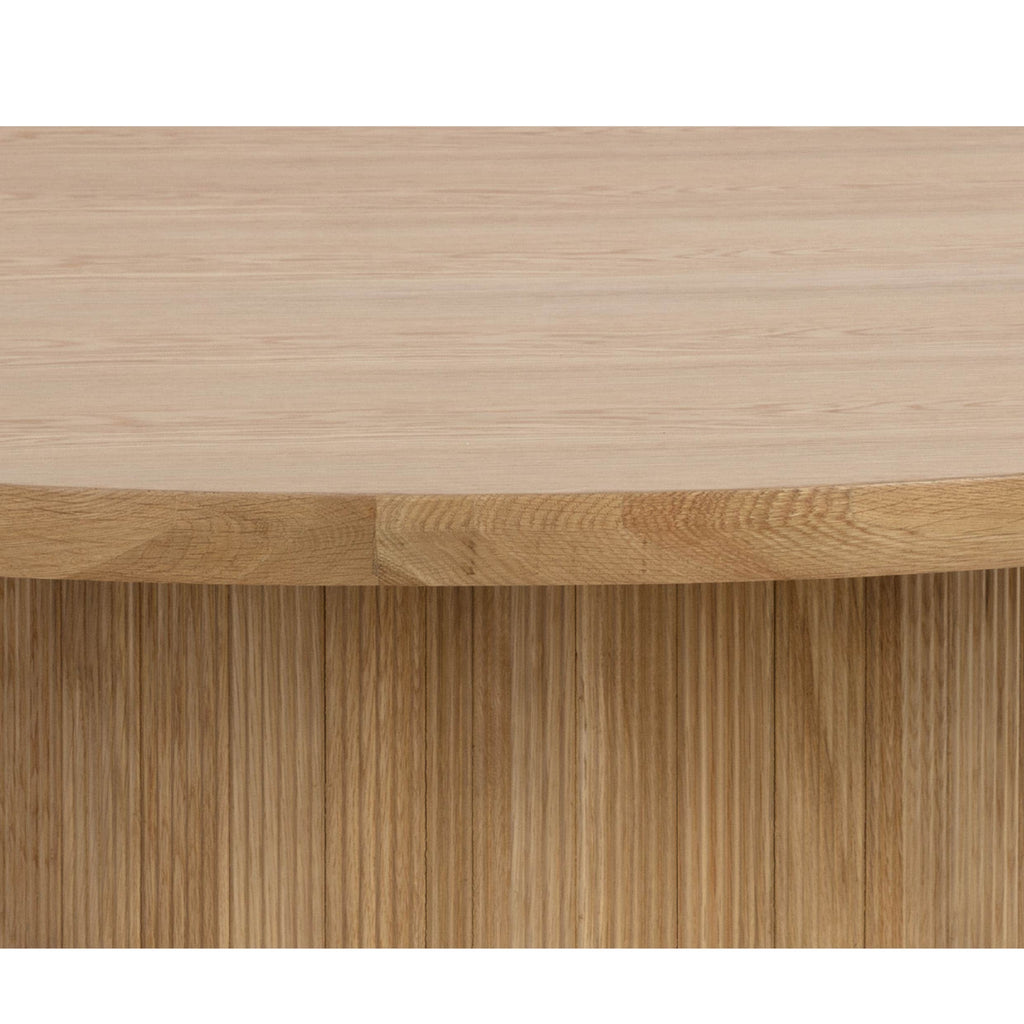 Libra Interiors Kalla Large Round Oak Dining Table 170cm