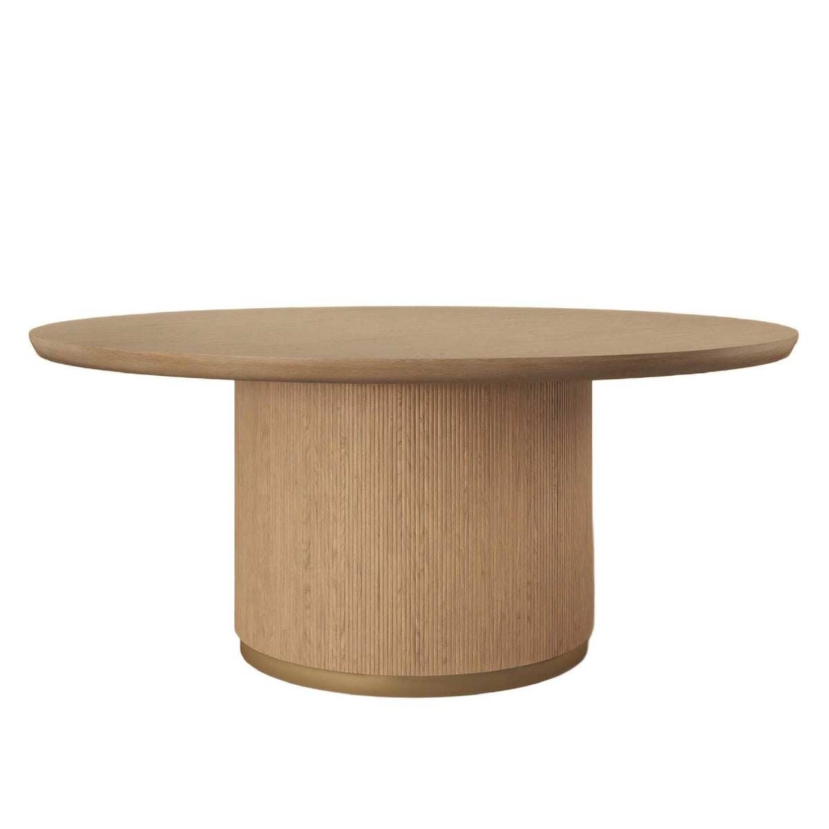 Libra Interiors Kalla Large Round Oak Dining Table 170cm