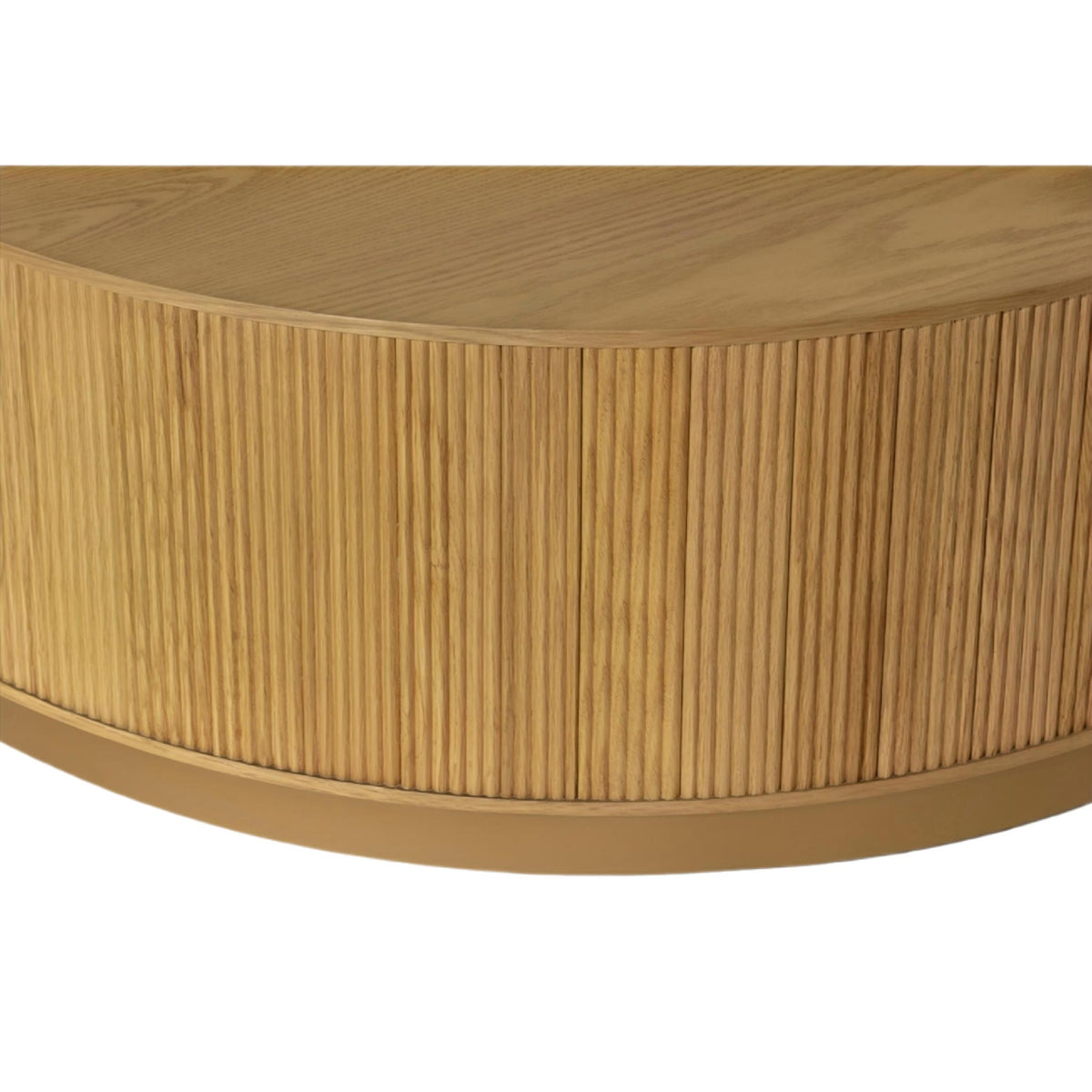Kalla Luxury Oak Round Coffee Table 112cm