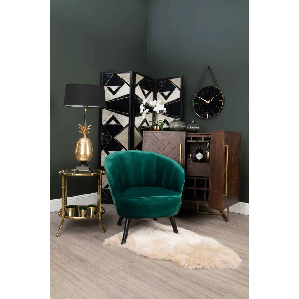 Brando Acacia Wood Effect Drinks Cabinet