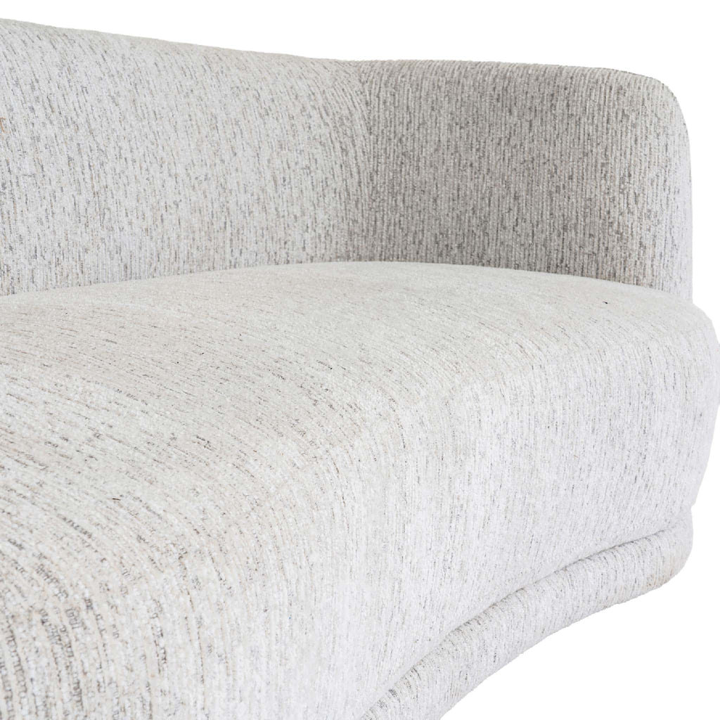 Curved Two Seater Sofa, off white