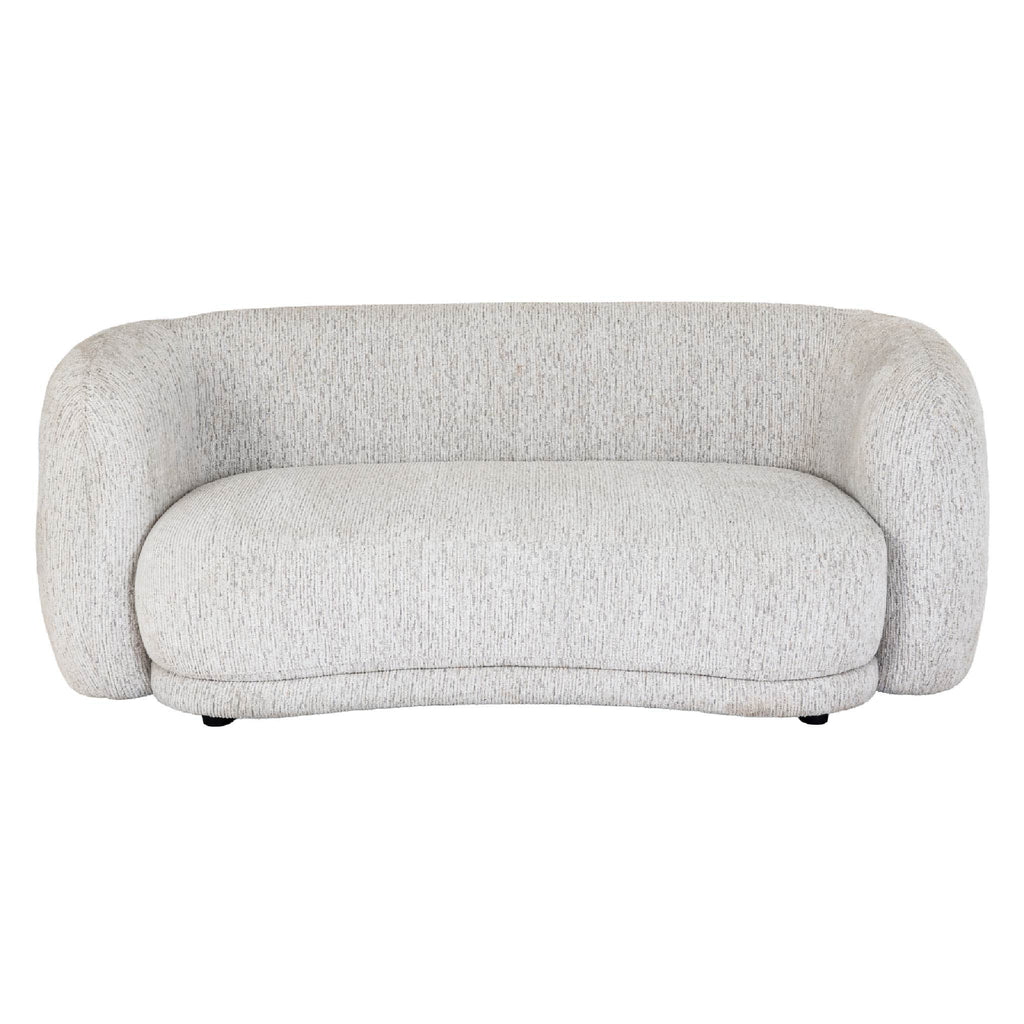 Curved Two Seater Sofa, off white