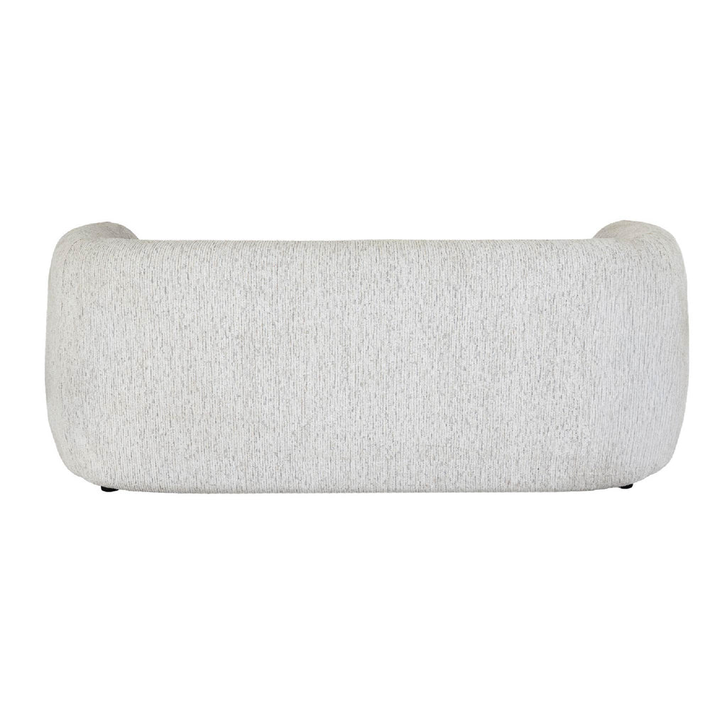 Curved Cream Two Seater Sofa