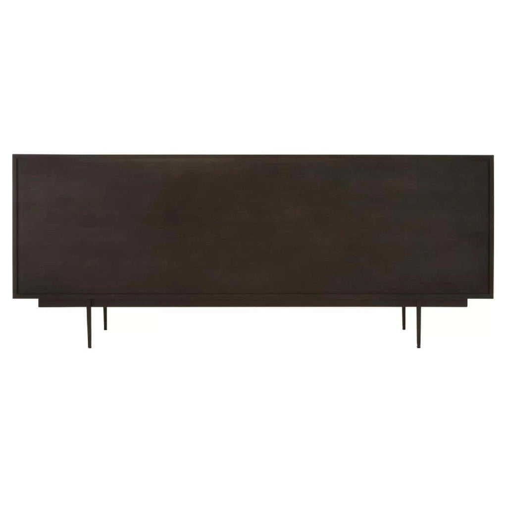 Jakara Black Finish Sideboard with 4 Doors and 3 Drawers