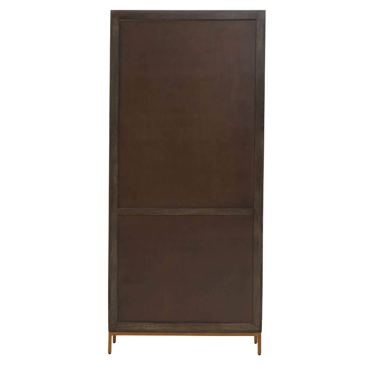 Patna Grey Finish Mango Wood Tall Cabinet
