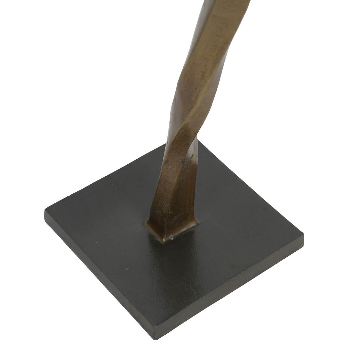 Libra Interiors Charlie Textured Brass Aluminium Abstract Sculpture
