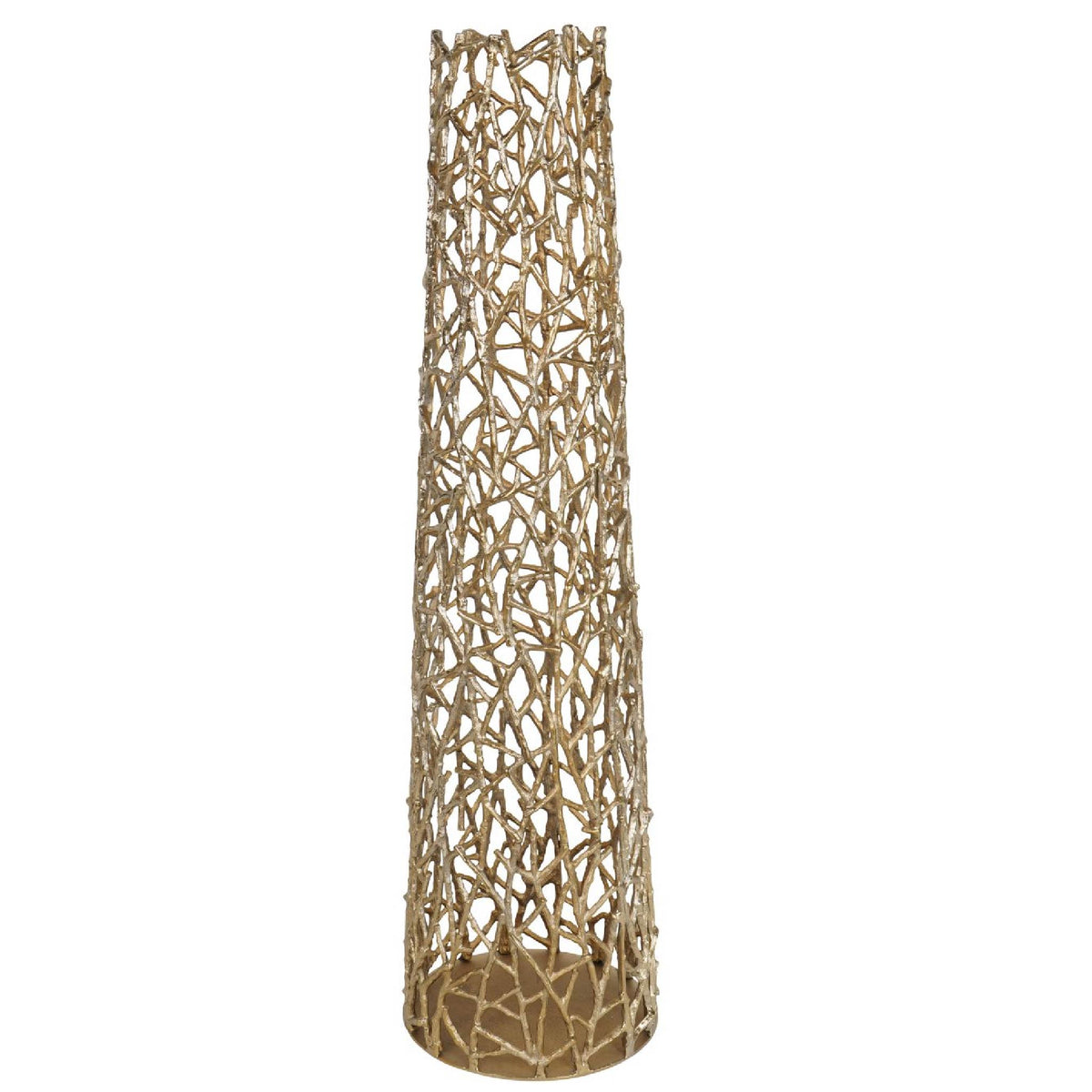 Twig Gold Sculpture Floor Vase