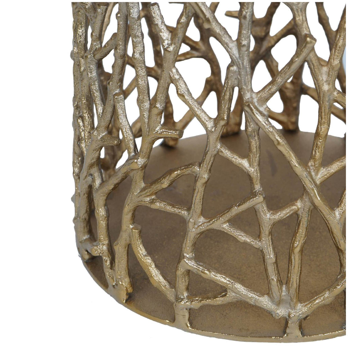 Twig Gold Sculpture Floor Vase