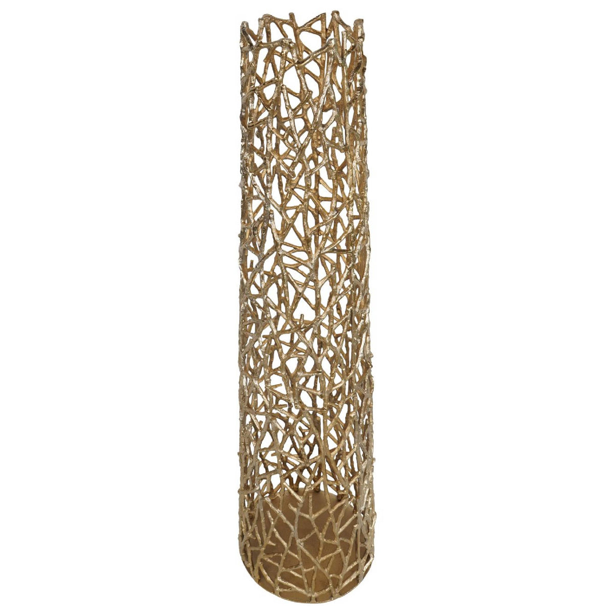 Twig Gold Sculpture Floor Vase