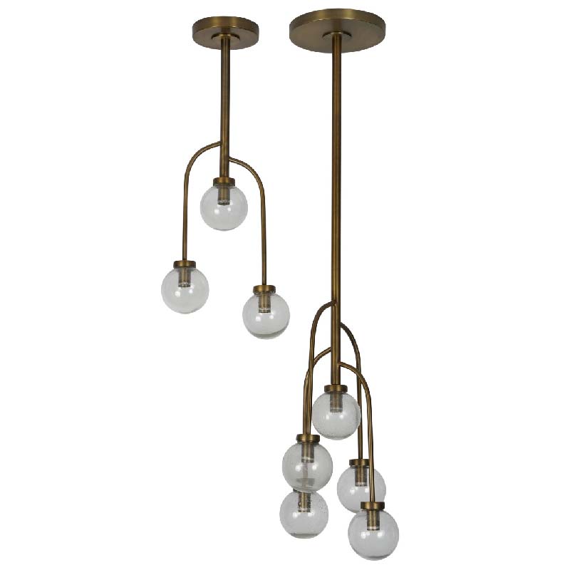 Wellesley Globe Five Lamp Pendant