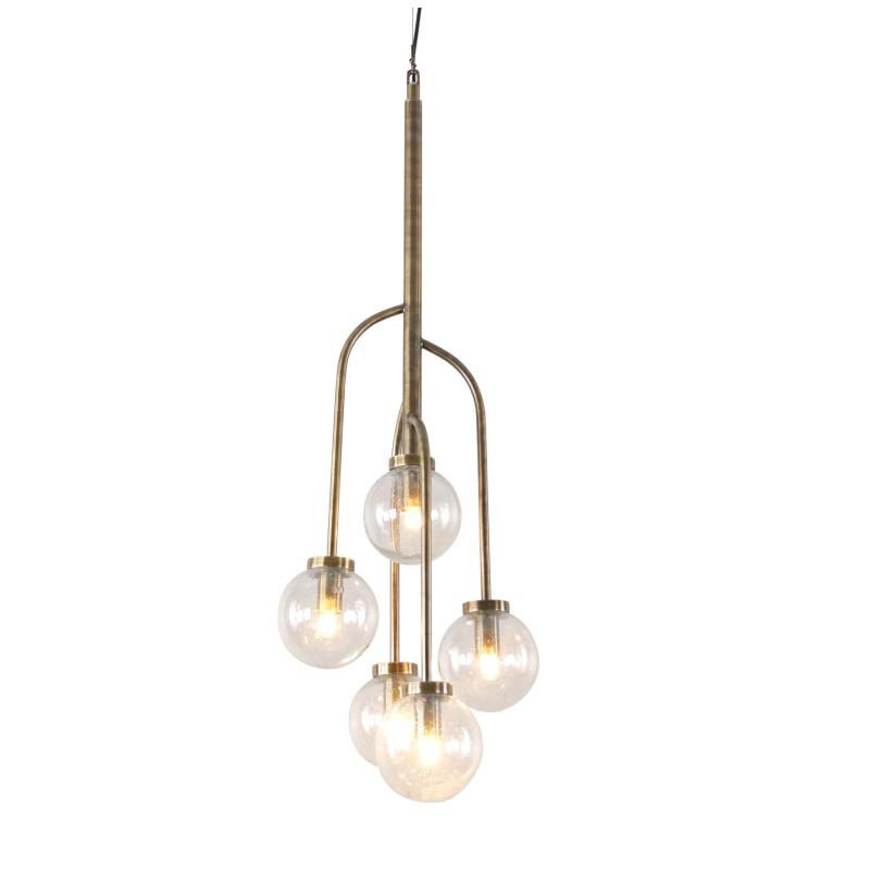 Wellesley Globe Five Lamp Pendant