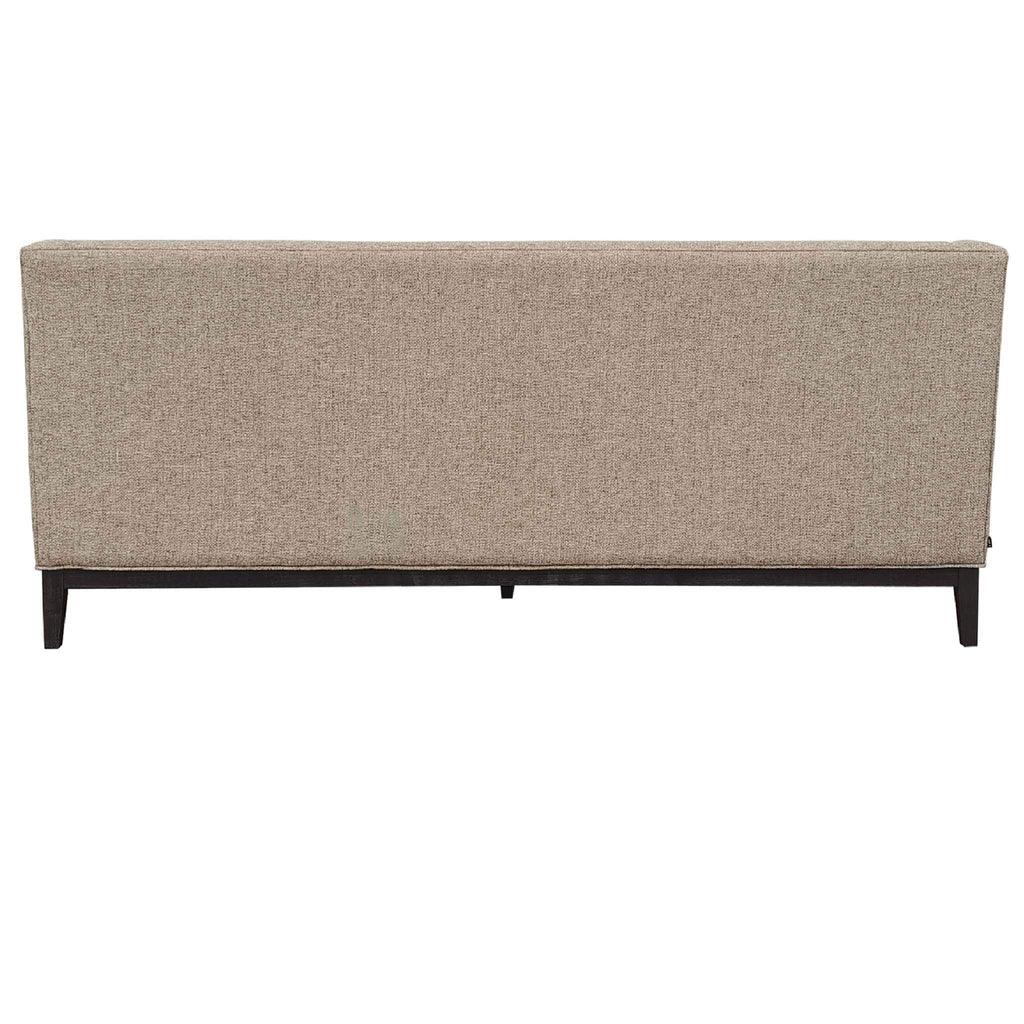 Theodore Buttoned Sofa Dark Taupe