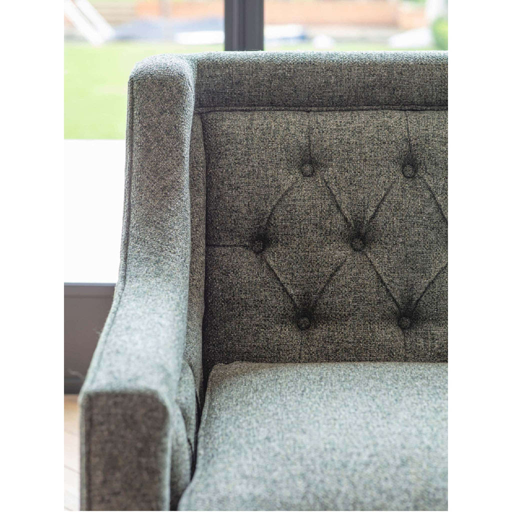 Theodore Buttoned Sofa Forest Green