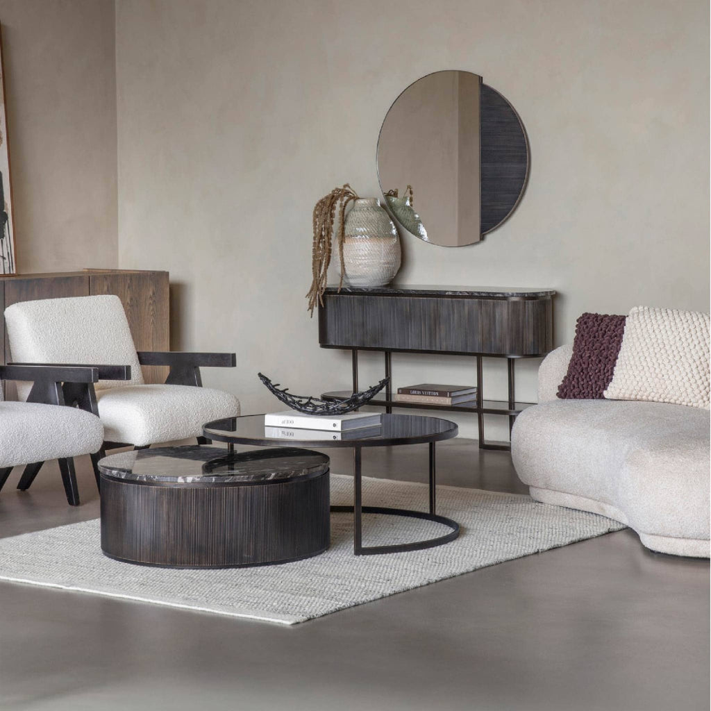 Belvedere Black Set of 2 Nesting Coffee Tables