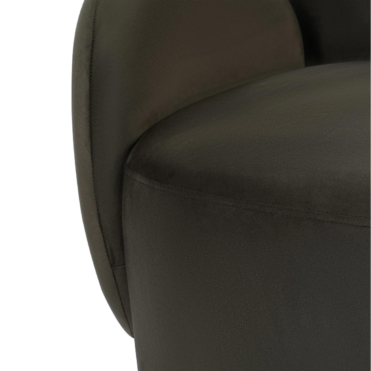 Libra Interiors Bingham Velvet Green Upholstered Swivel Chair