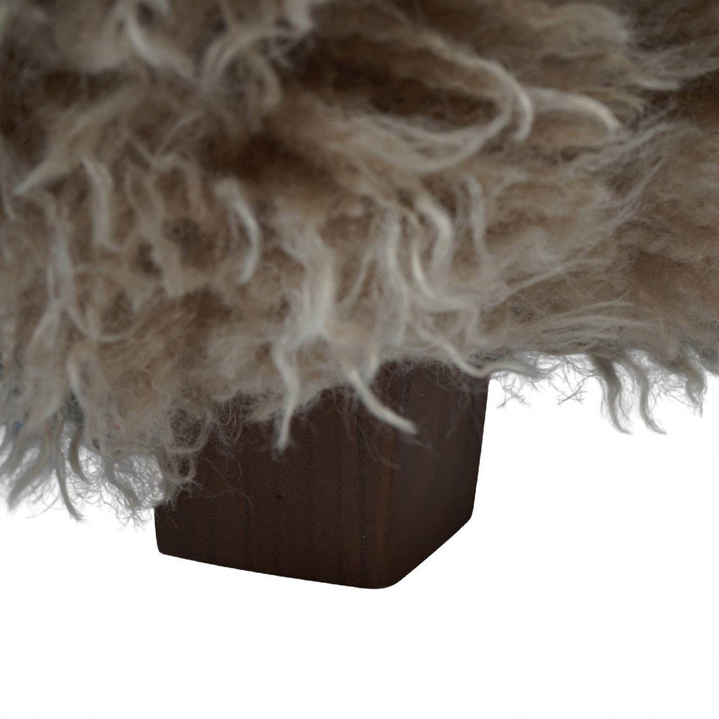 Libra Interiors Wallace Faux Sheepskin Fluffy Faux Fur Armchair Chair