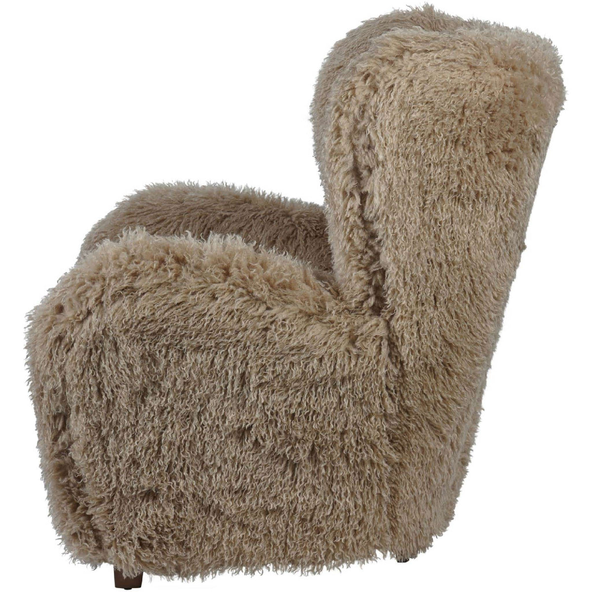 Libra Interiors Wallace Faux Sheepskin Fluffy Faux Fur Armchair Chair