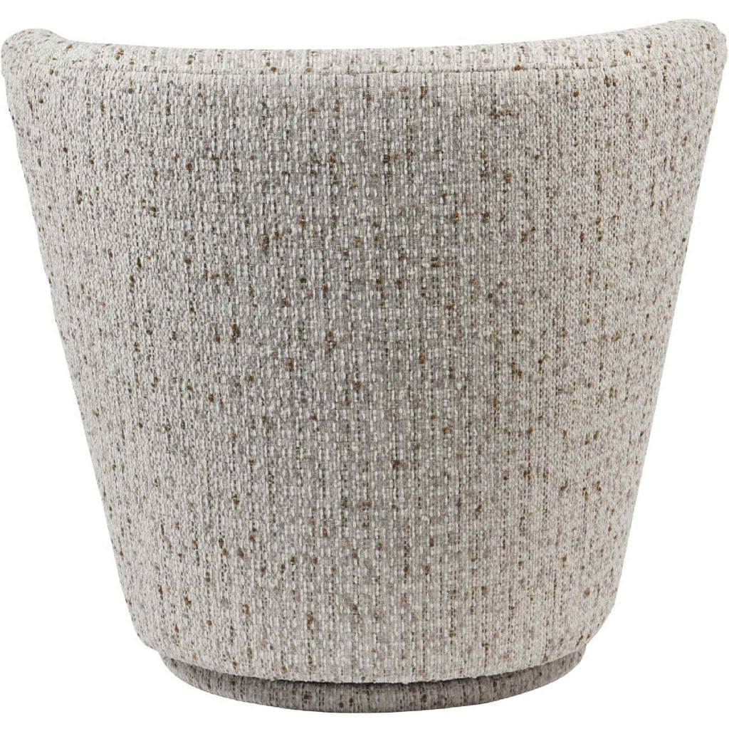 Roehampton Textured Slub Swivel Chair Natural