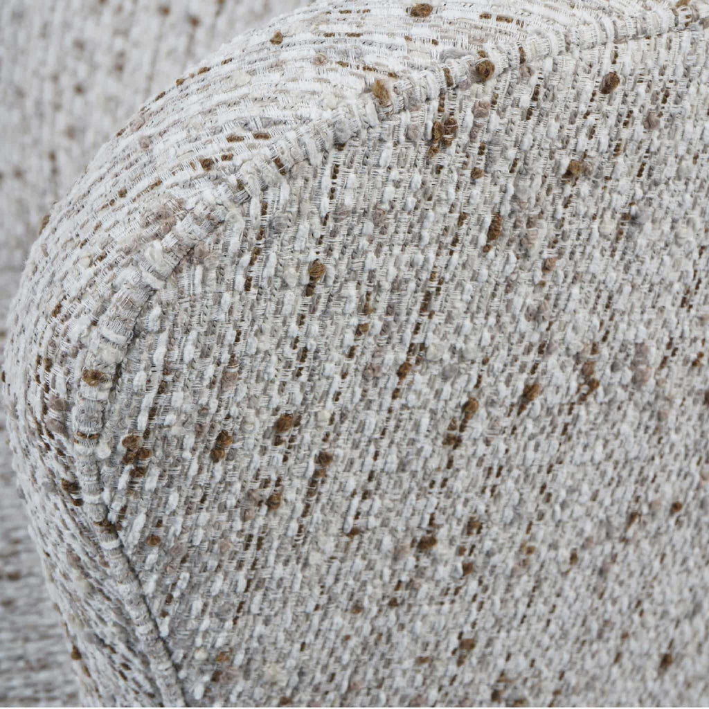 Roehampton Textured Slub Swivel Chair Natural