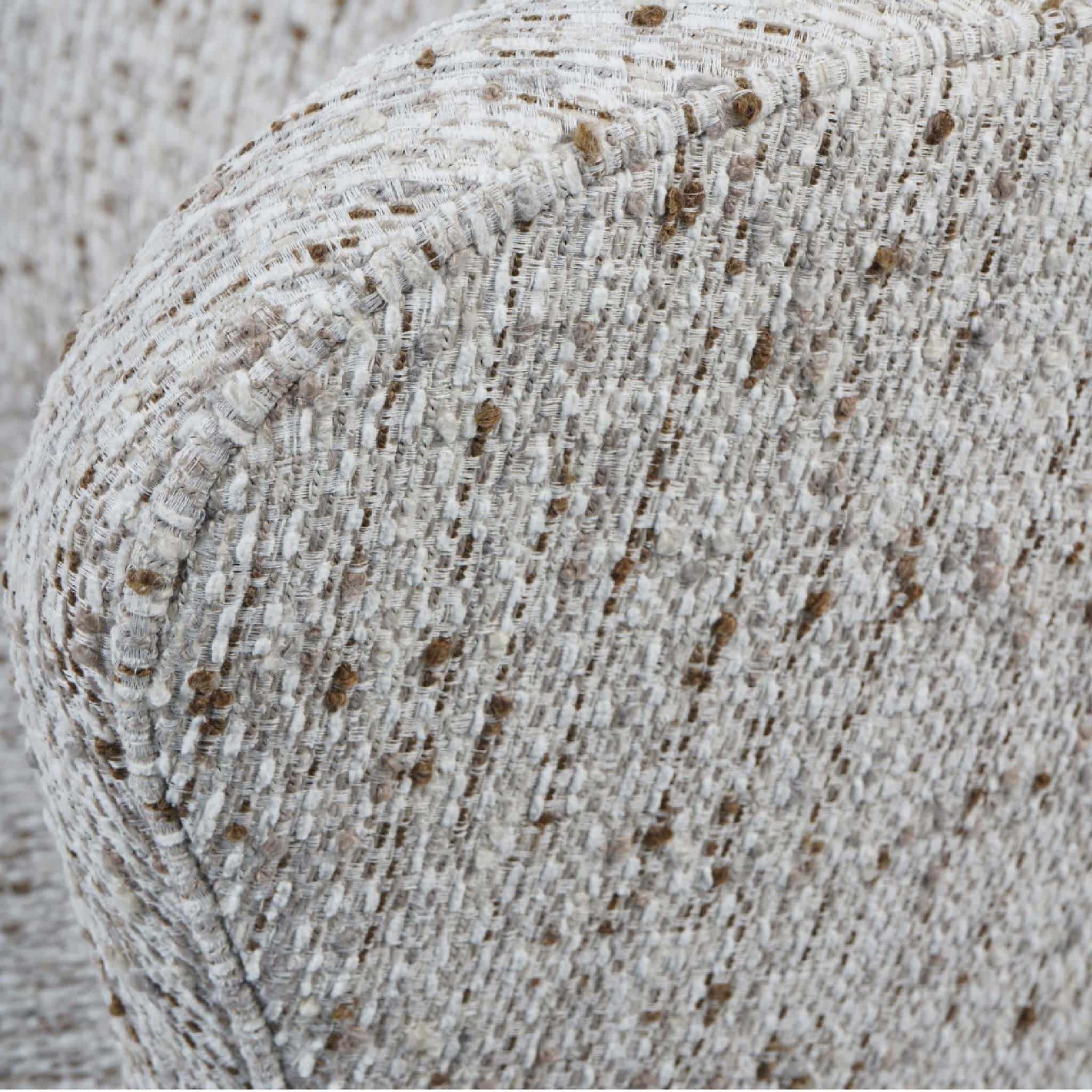 Roehampton Textured Slub Swivel Chair Natural