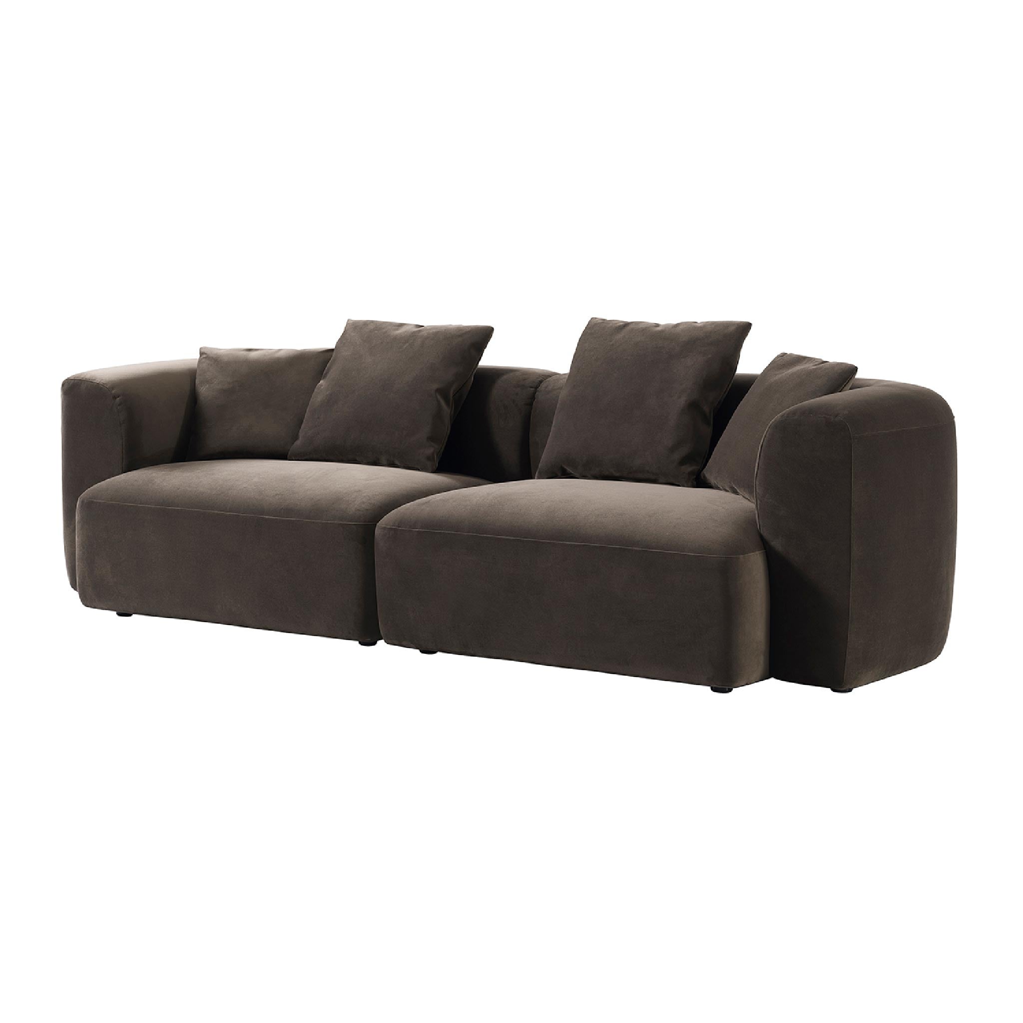 Wicklow Sofa In Brown Velvet