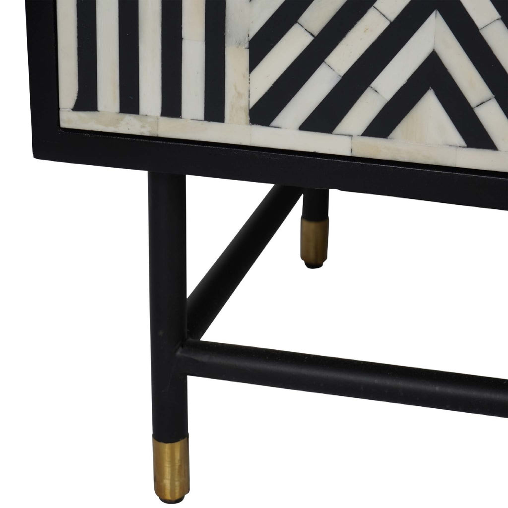 Delaney Bone Inlay Four Door Buffet Cabinet
