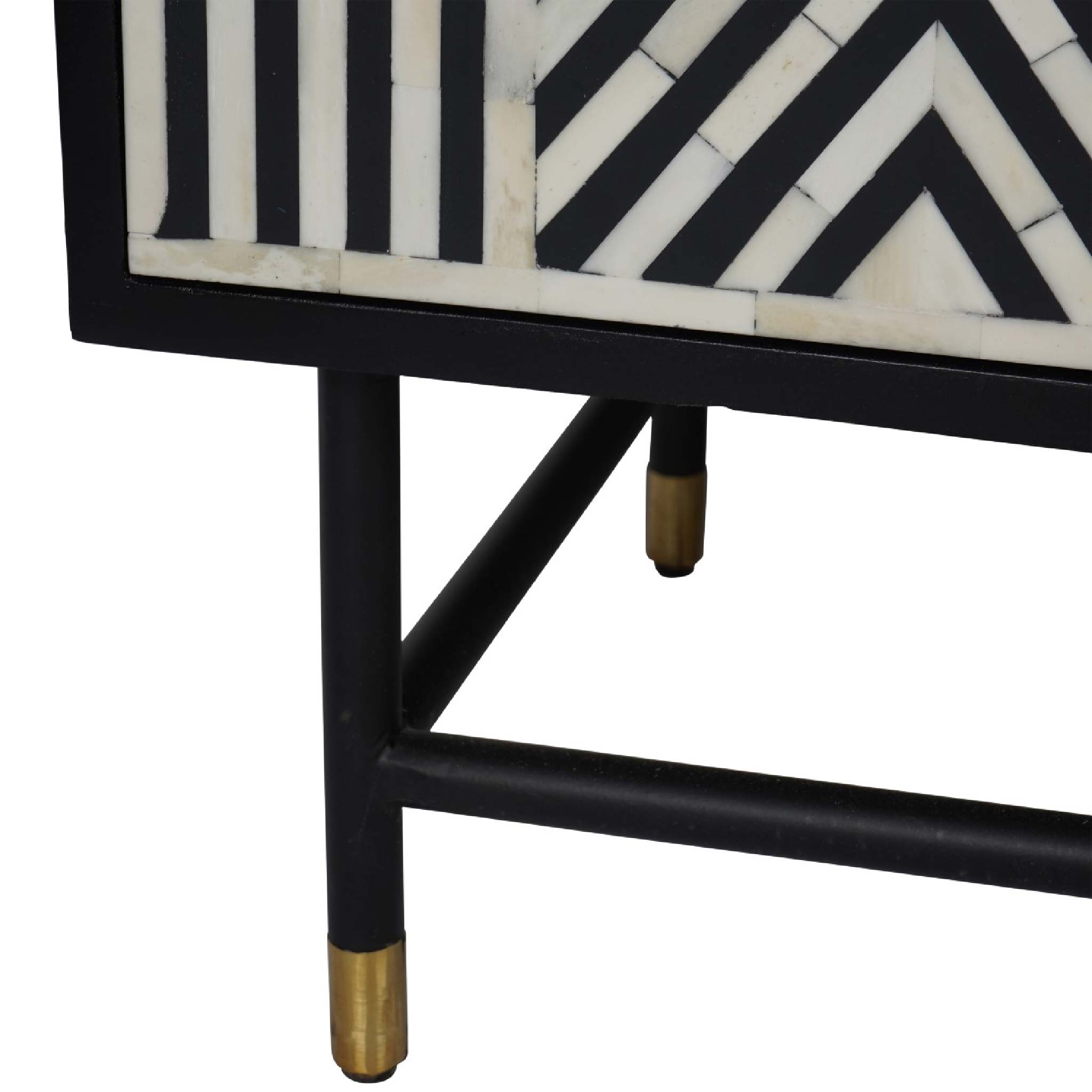 Delaney Bone Inlay Four Door Buffet Cabinet
