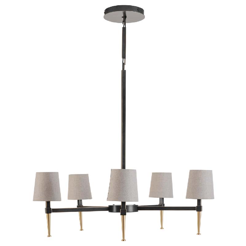 Stella 5 Light Pendant with Shades 