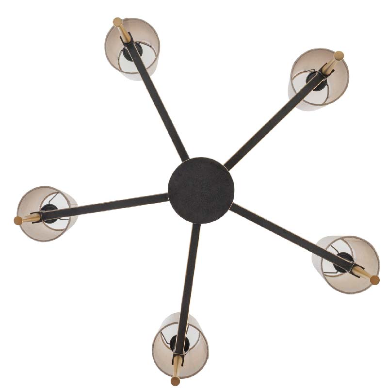 Stella 5 Light Pendant with Shades 