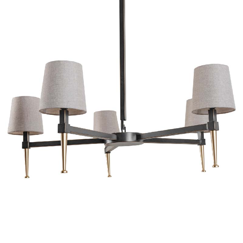 Stella 5 Light Pendant with Shades 