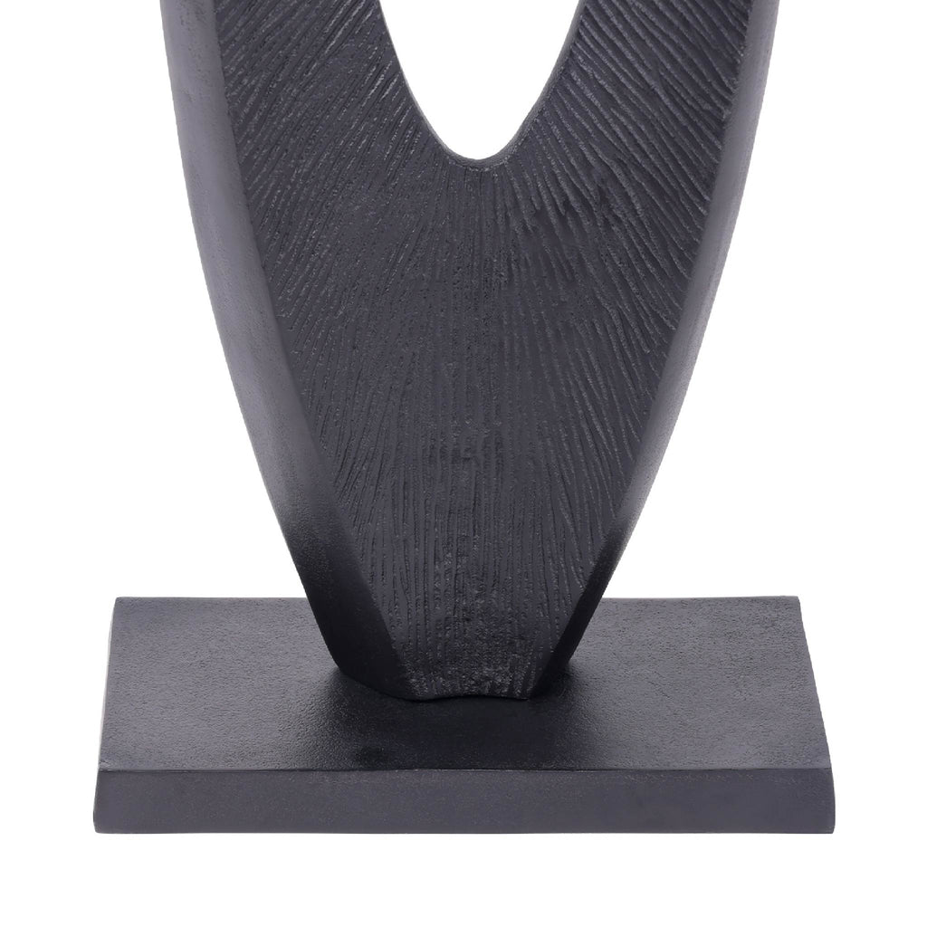 Axis Black Aluminium Sculpture 117cm