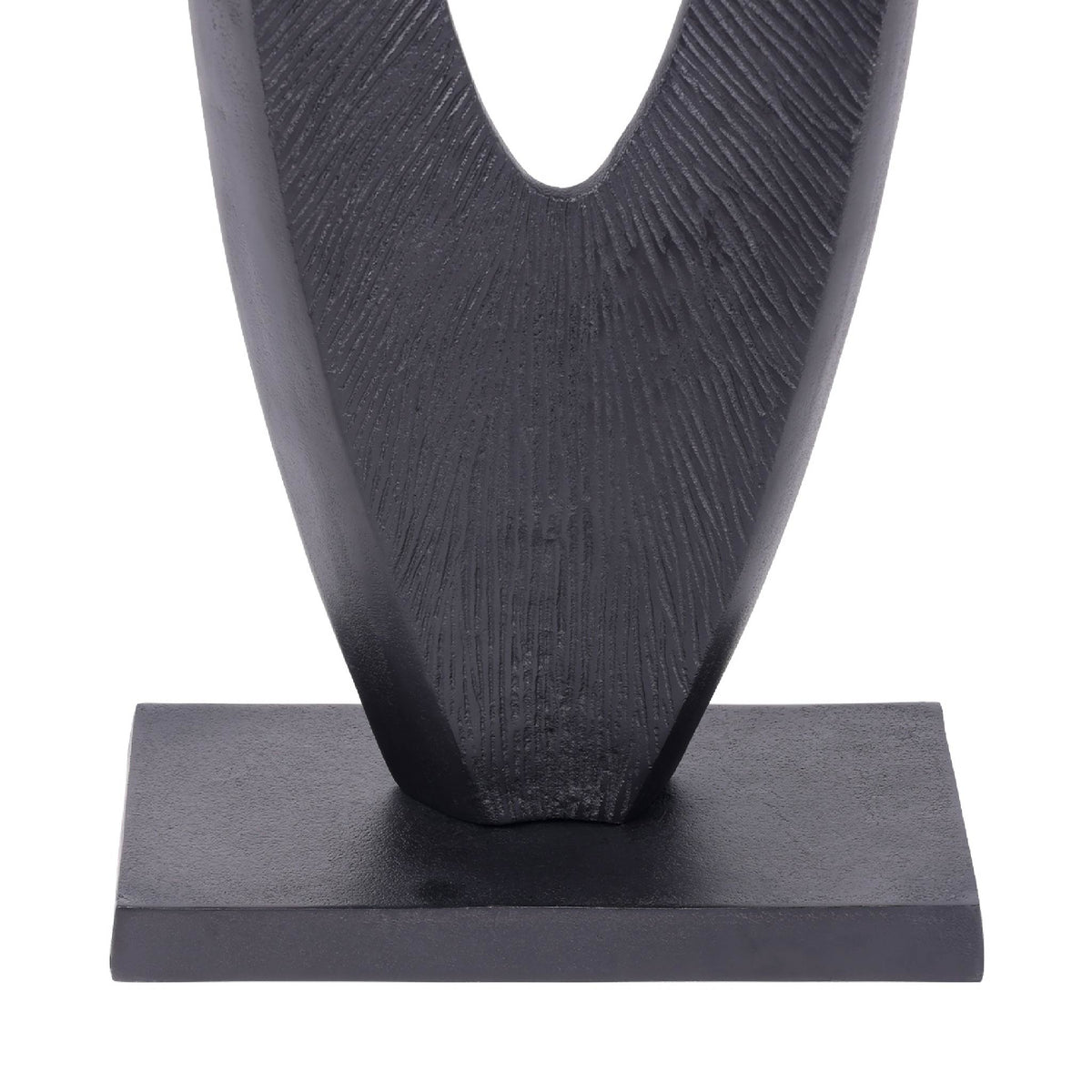Axis Black Aluminium Sculpture 117cm