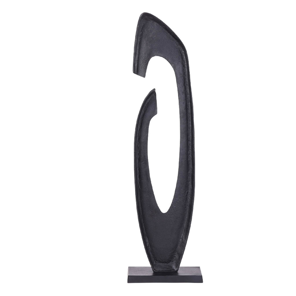 Axis Black Aluminium Sculpture 117cm