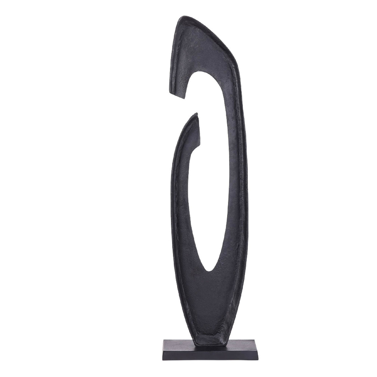 Axis Black Aluminium Sculpture 117cm