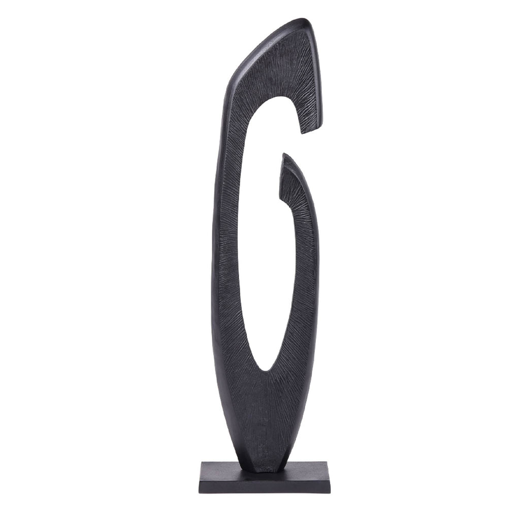 Axis Black Aluminium Sculpture 117cm