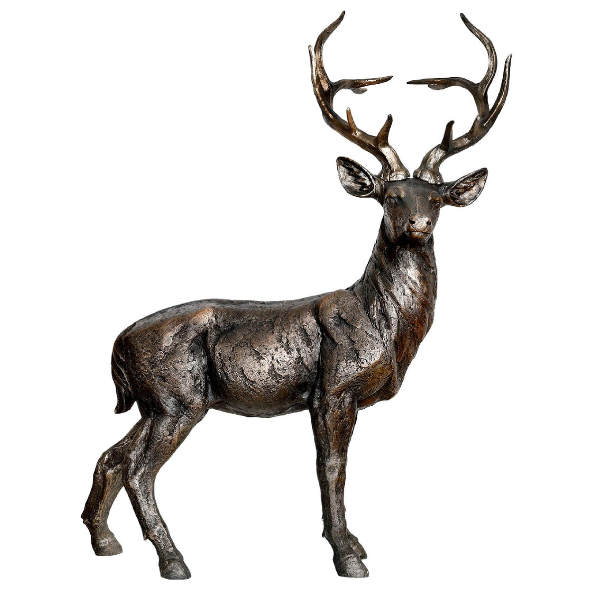 Libra Interiors Magnus Regal Standing Stag Sculpture