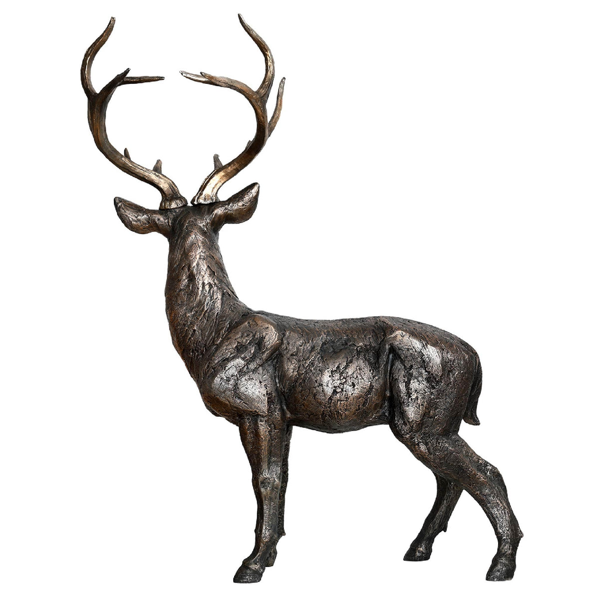 Libra Interiors Magnus Regal Standing Stag Sculpture