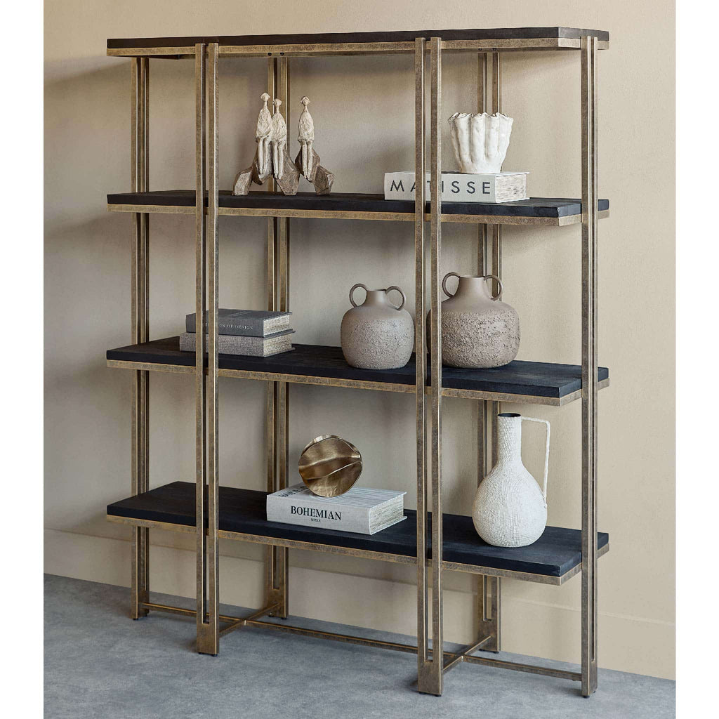 Dalston Sandblasted Mango Wood Shelving Unit