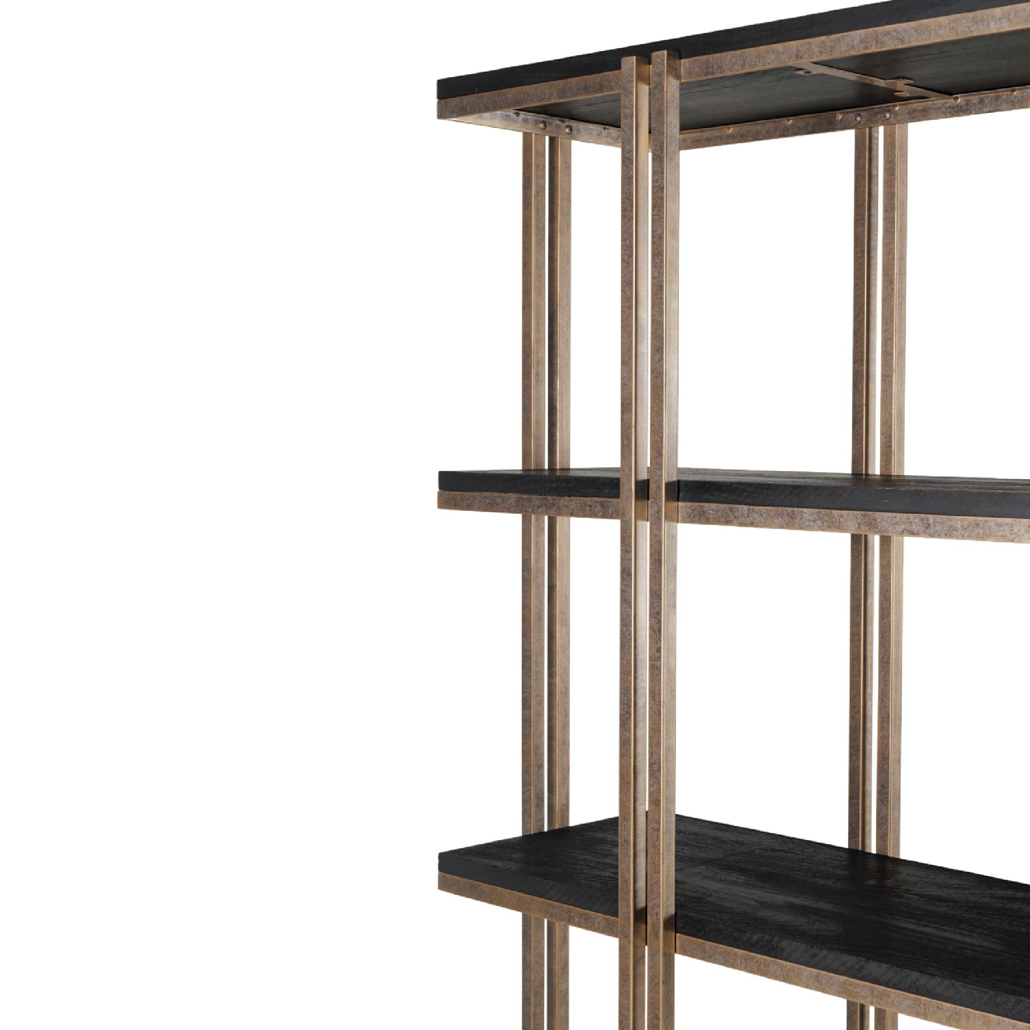 Dalston Sandblasted Mango Wood Shelving Unit