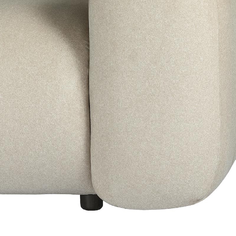 Limewood 3 Seater Sofa and Cushions in Warm Stone