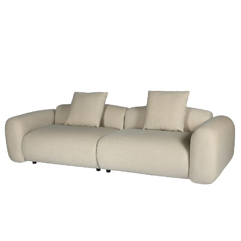 Limewood 3 Seater Sofa and Cushions in Warm Stone