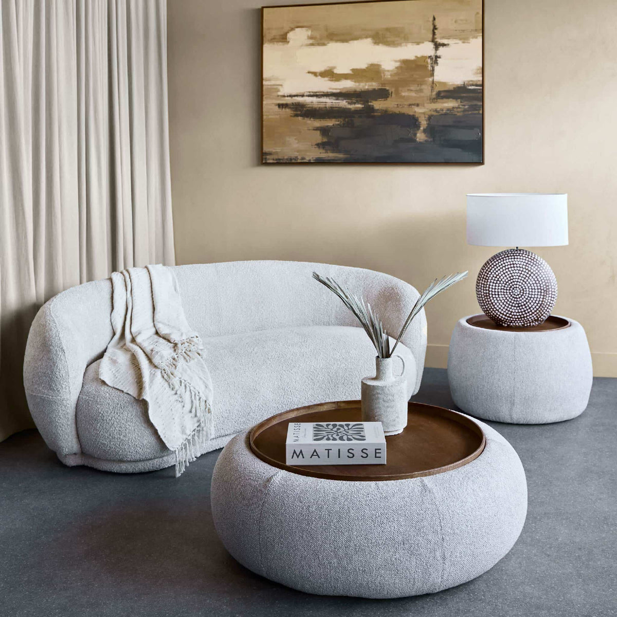 Gensen Upholstered Coffee Table with clever hidden storage