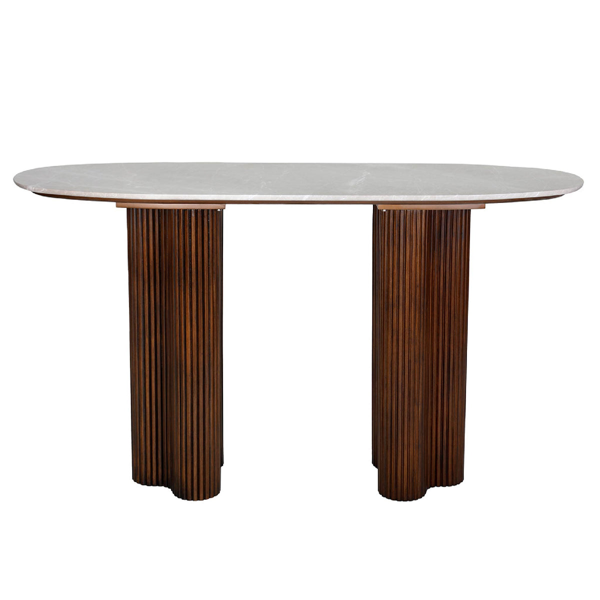 Whitwell Marble & Wood Console Table