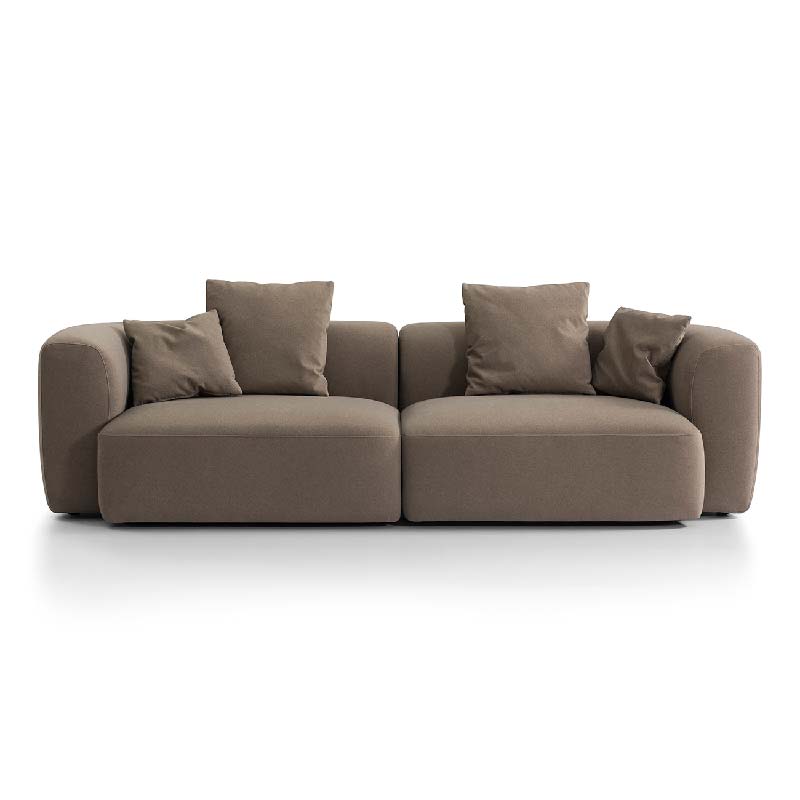 Wicklow Sofa in Soft Truffle Brown Velvet
