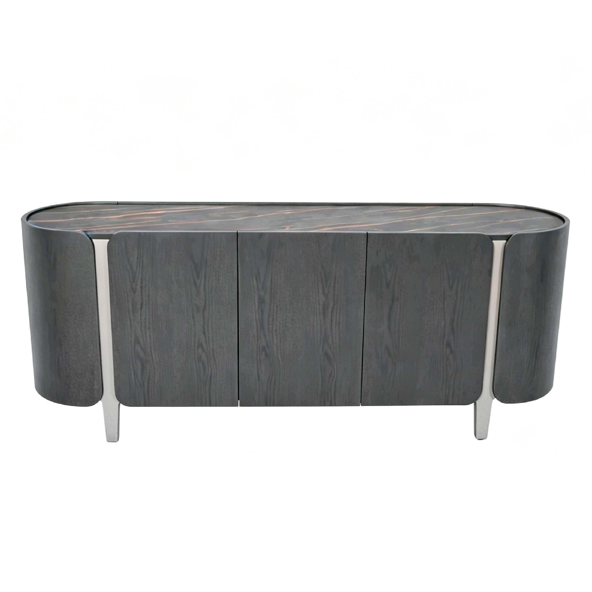 Branwick Sideboard Deep Charcoal with ceramic top