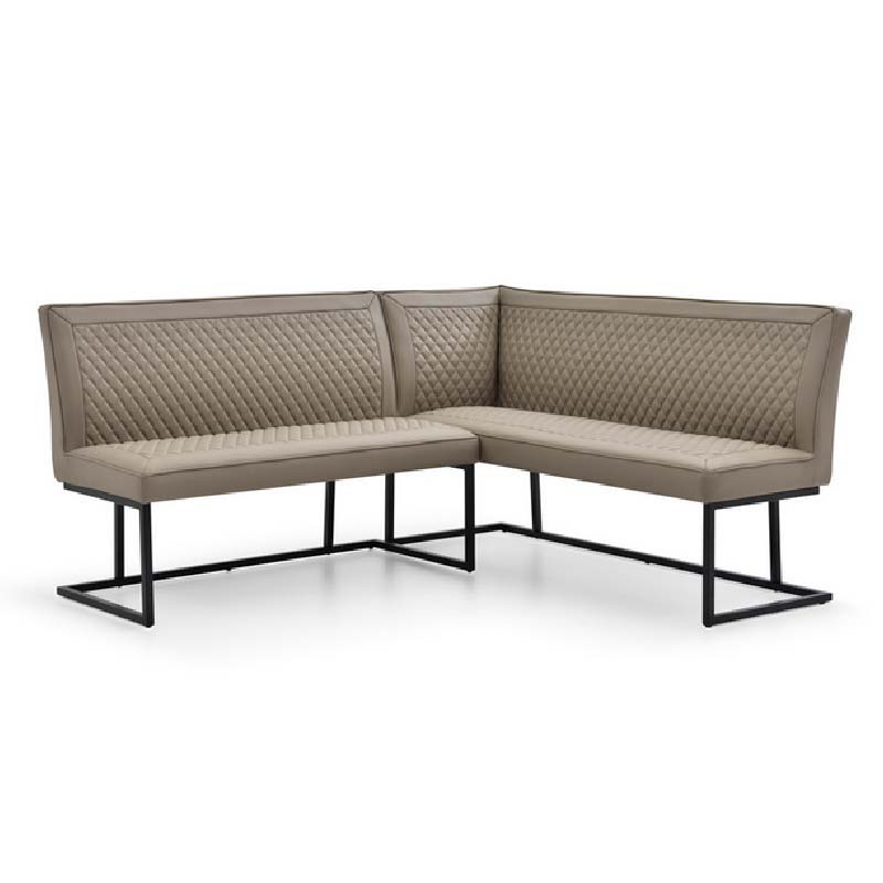 Apollo Faux leather Sand Corner Bench Set - RHF