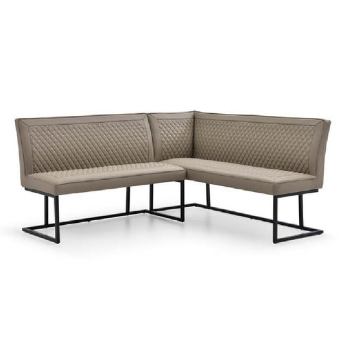 Apollo Faux leather Sand Corner Bench Set - RHF