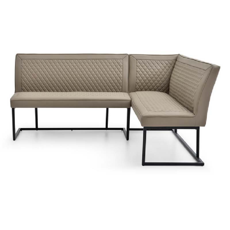 Apollo Faux leather Sand Corner Bench Set - RHF