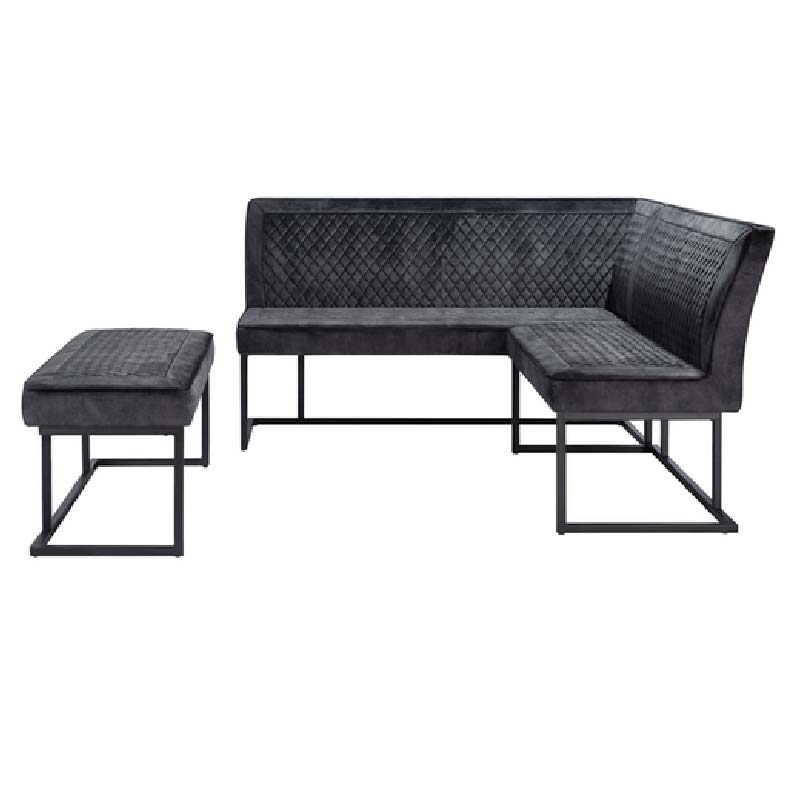 Apollo Velvet Corner Bench Set - LHF 